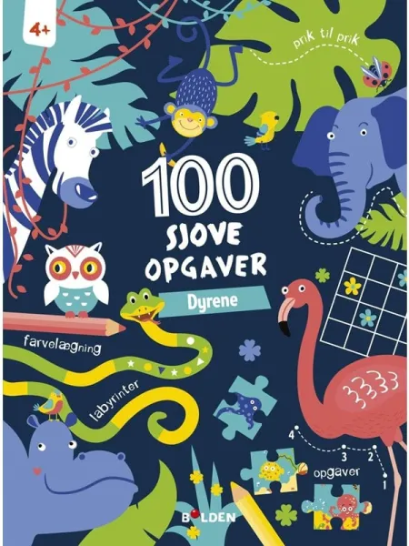 100 fun tasks: The Animals (from 4 years) - Hobby - paperback