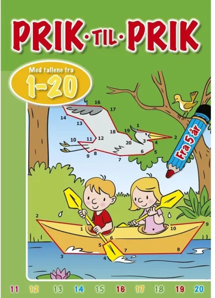 Dot to dot with numbers from 1-20 (Canoe) - Hobby - booklet