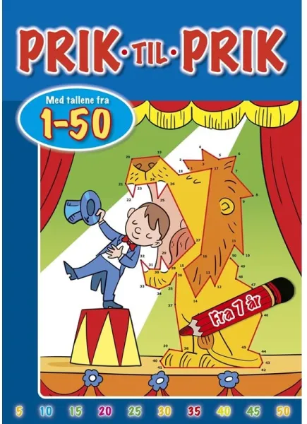 Dot to dot with numbers from 1-50 (Circus) - Hobby - booklet
