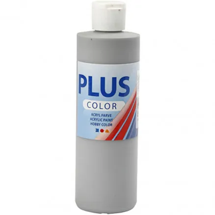 Plus Color Craft Paint, rain grey, 250 ml/1 fl.