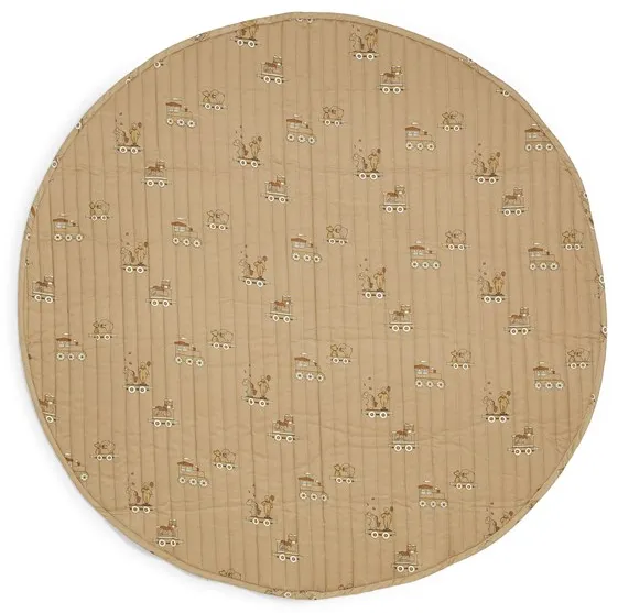 Nuuroo Ola quilted play mat - Carnival Train